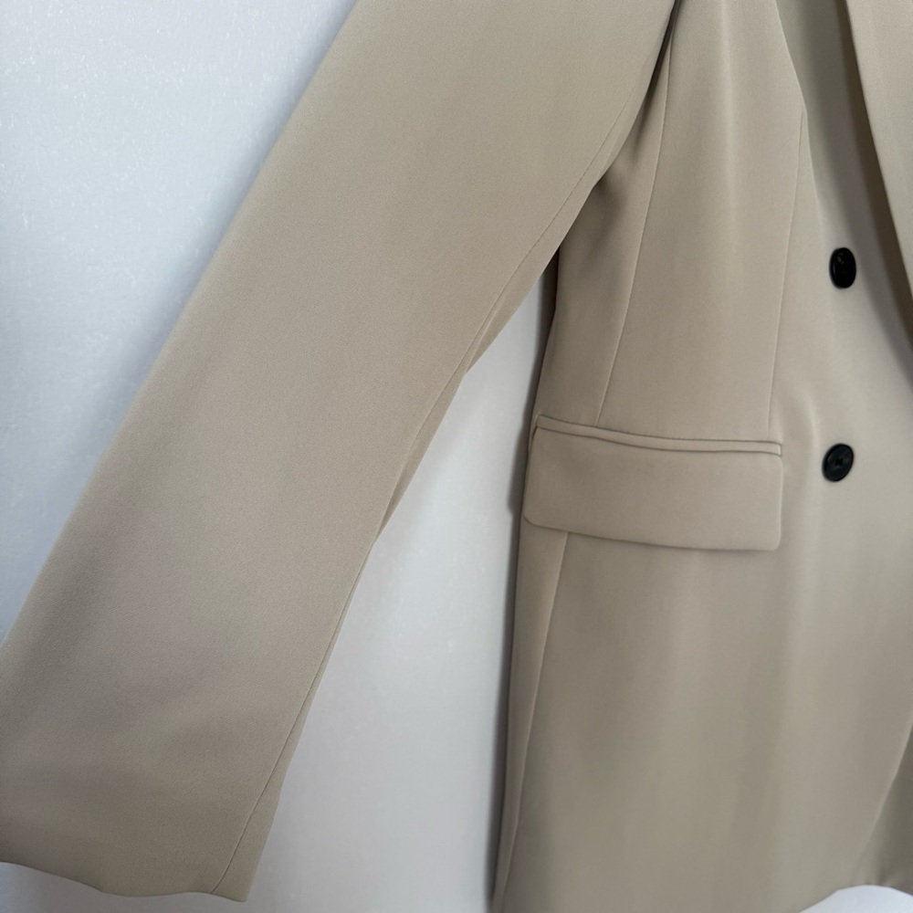 H&M Women's Tan Double-Breasted Oomen Oversized Blazer size S - Picture 9 of 13